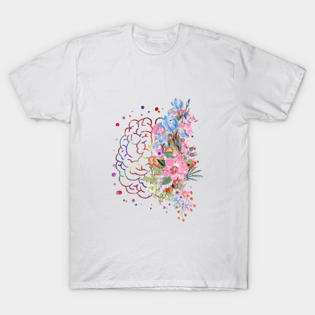 Brain anatomy T-Shirt by RosaliArt